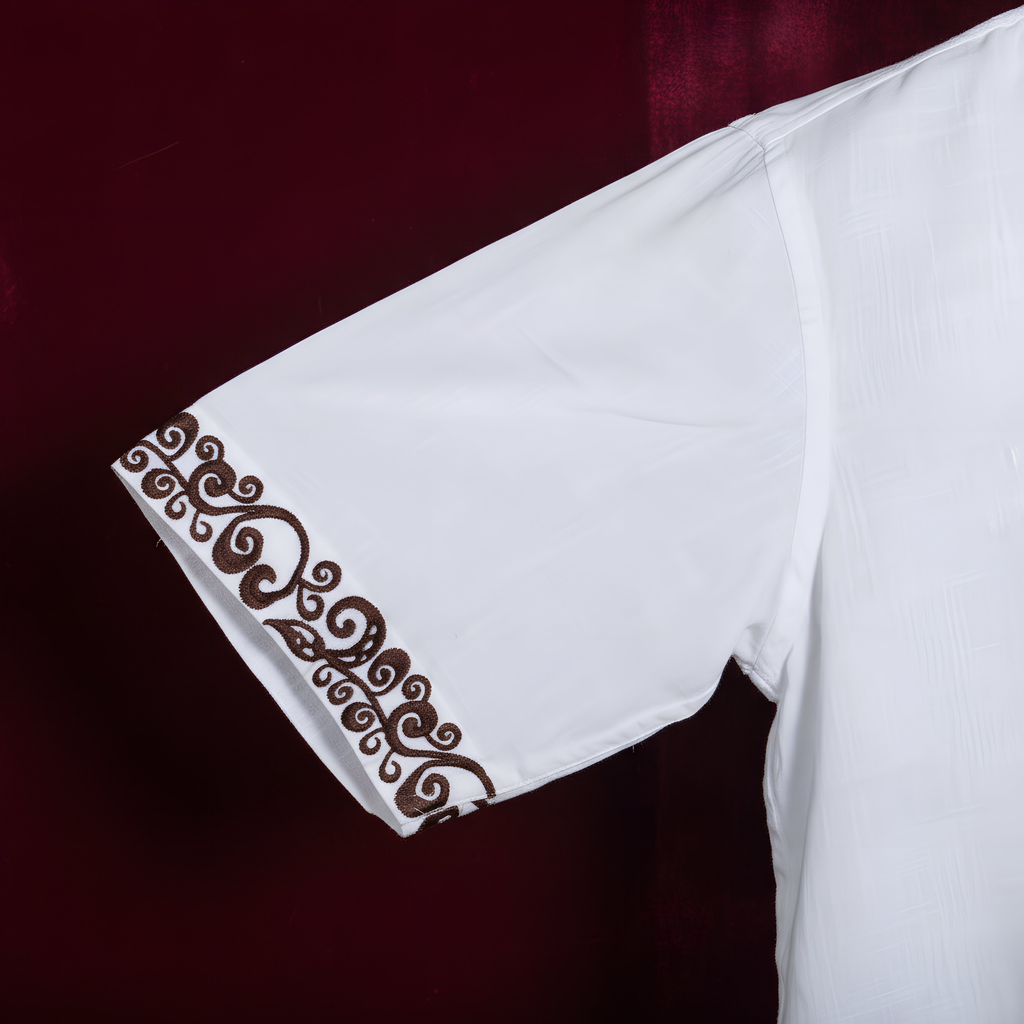 Twin Weave Loose Fit Half Sleeves Shirt