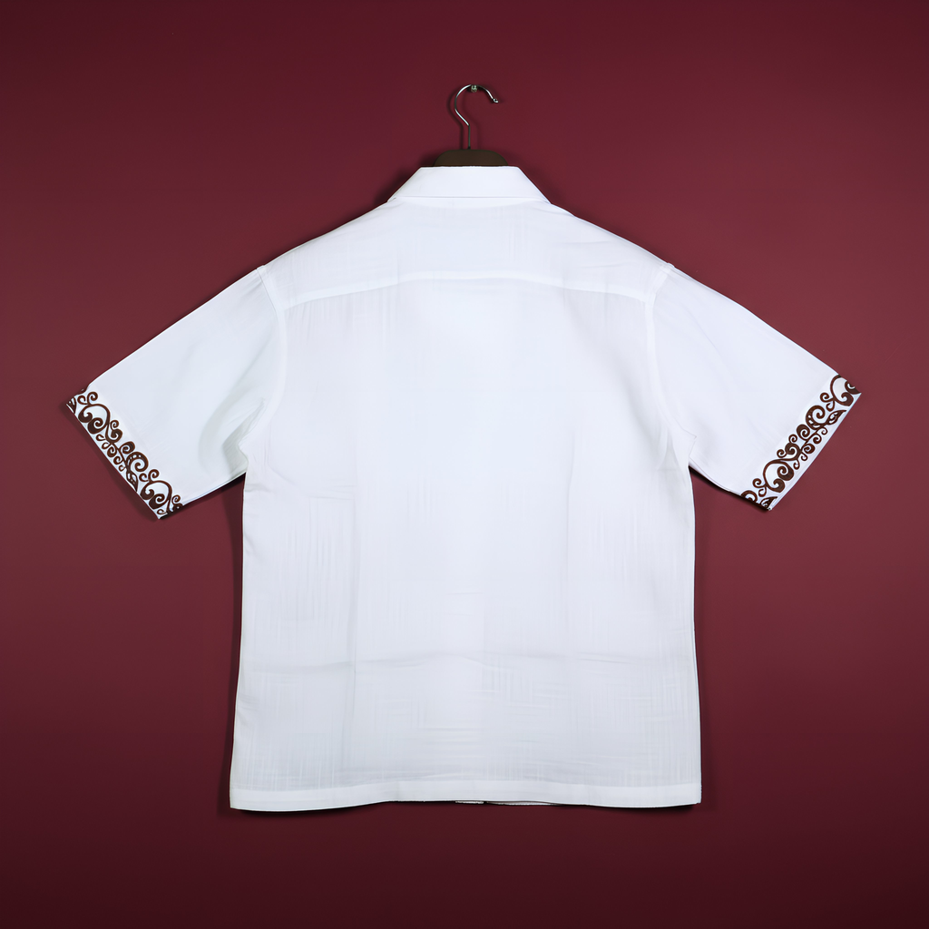 Twin Weave Loose Fit Half Sleeves Shirt